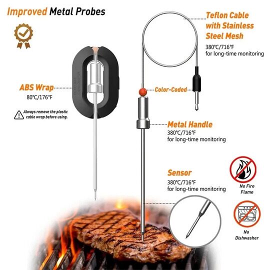 BBQGURU Термометр для гриля NC01 3 щупа в комплекте