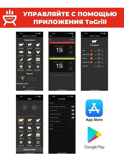 BBQGURU Термометр для гриля WR01 2 щупа в комплекте